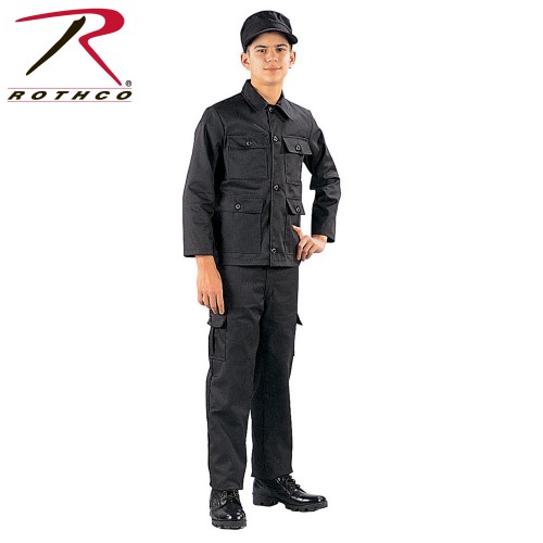 6794-6 Rothco Kids Camouflage Military BDU Cargo Fatigue Pants[6,Black] 