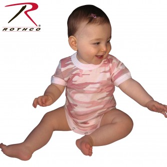 68055-3T Rothco One Piece Camo Military Army Law Enforcement Bodysuit Infant Onesie[3T,Baby Pink Cam