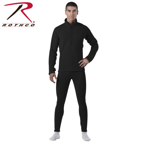 69032-3x Rothco Military Gen III ECWCS Mid-Weight Thermal Underwear Long Johns[Black Top,3X-Large]
