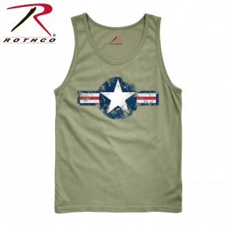 6953-2X  Rothco Vintage Olive Drab Air Corps Tank Top[2X-Large]