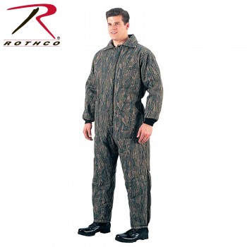 Rothco Military Insulated Coveralls Cold Weather Mechanics Hunters Jumpsuit 9558[Smokey Branch Camo,