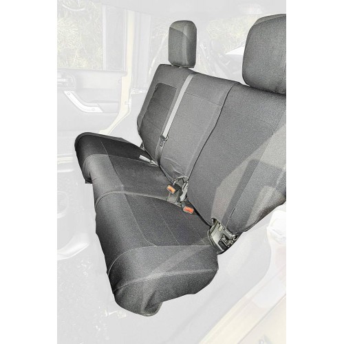 Elite Ballistic Seat Cover Rear Black 4 Door 2007-2010 Jeep Wrangler JKU 13266.02