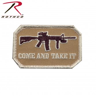 72196 Rothco Military Combat Army Morale Patches With Hook Back [Come And Take It] 