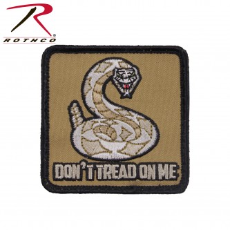  Rothco Military Combat Army Morale Patches With Hook Back [Don't Tread On Me] 72201 