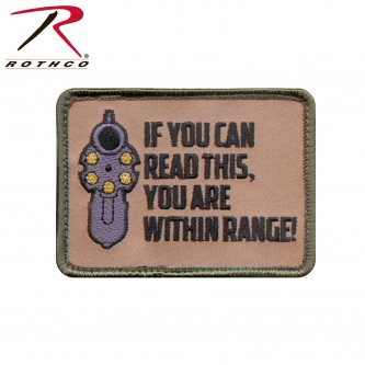 72202 Rothco Military Combat Army Morale Patches With Hook Back [If You Can Read This] 
