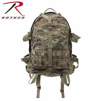 7234 Backpack Large Military StyleTransport Pack Tactical MOLLE Camo Rothco[Multicam] 