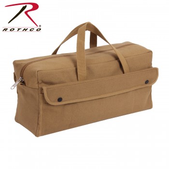 7259 Military Heavy Weight Cotton Canvas Mechanics Jumbo Tool Bag Rothco 8145[Coyote Brown]