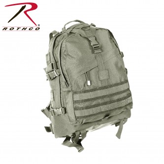 7282 Rothco Large Military Style Tactical MOLLE Transport Camo Pack Backpack[Foliage Green]