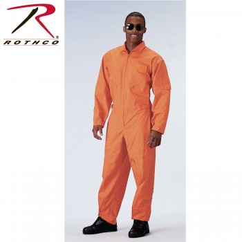 7415-L Rothco Air Force Style Military Flight Suit Camo Coveralls[L,Orange] 