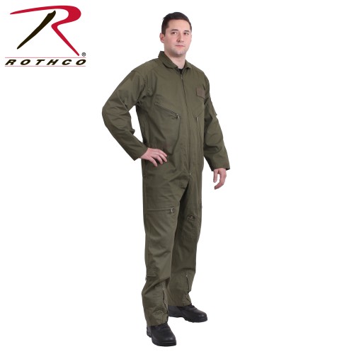 7510-2X Rothco Air Force Style Military Flight Suit Camo Coveralls[2XL,Olive Drab] 