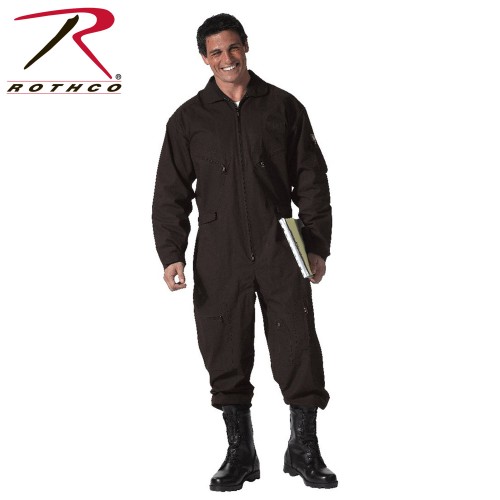 7502-l Rothco Air Force Style Military Flight Suit Camo Coveralls[L,Black]
