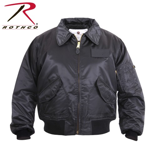 Rothco 7522 Black Size X-Large Military Air Force CWU-45P Tactical Flight Jacket