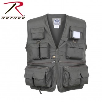 7540-xl Rothco Uncle Milty's Multi Pocket Travelers Fishing Photography Vest[Olive Drab,XL] 