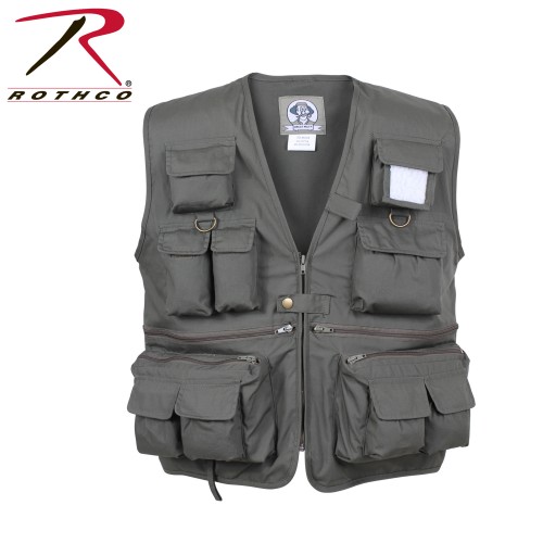 7540-3X Rothco Uncle Milty's Multi Pocket Travelers Fishing Photography Vest[Olive Drab,3XL] 