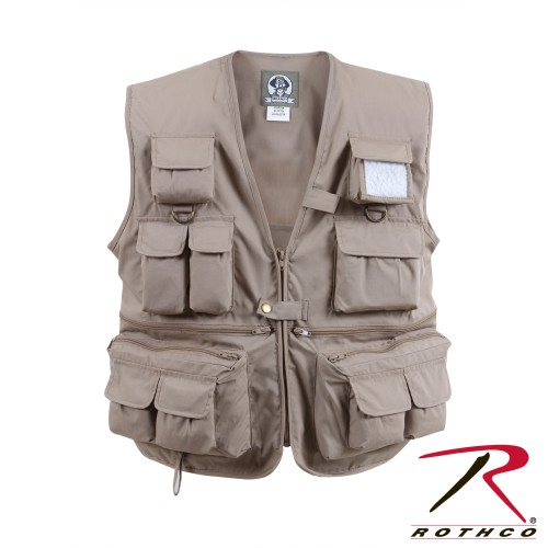 7546-xl Rothco Uncle Milty's Multi Pocket Travelers Fishing Photography Vest[Khaki,XL] 