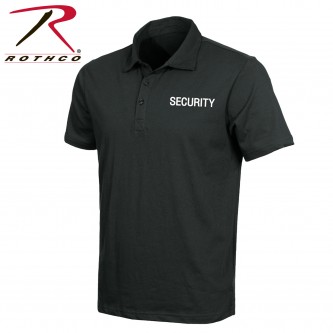 7698-M Rothco Double Sided Black Law Enforcement Police Polo Short Sleeve Shirt[Medium] 