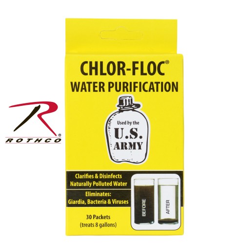 Rothco 7741 Military Emergency Water Purification Powder Packets