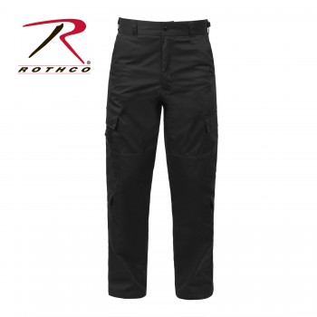 7823-S-Short Rothco 9 Pocket Black Tactical EMT Uniform Pants[S-SHORT] 