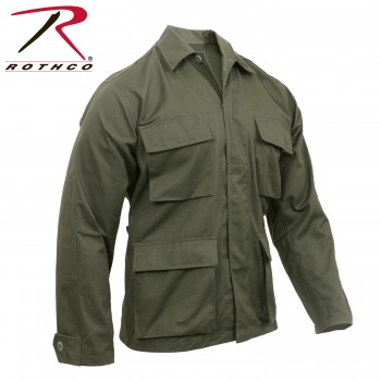 7837-XL Rothco Military Poly/Cotton Twill Solid Long Sleeve BDU Tactical Fatigue Shirt[Olive Drab,X-