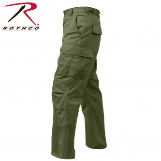 7838-XS Rothco Military Fatigue Solid BDU Cargo Pants[Olive Drab,XS] 
