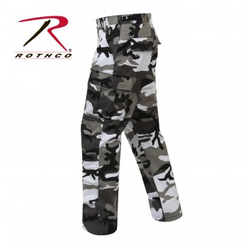 7884-L-Long BDU Camouflage Cargo Pants Tactical Military Combat Uniform Rothco[City Camo PANTS,Large