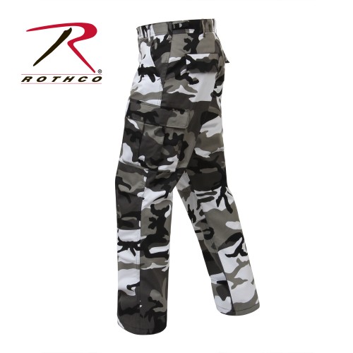 7884-M-Long BDU Camouflage Cargo Pants Tactical Military Combat Uniform Rothco[City Camo PANTS,Mediu