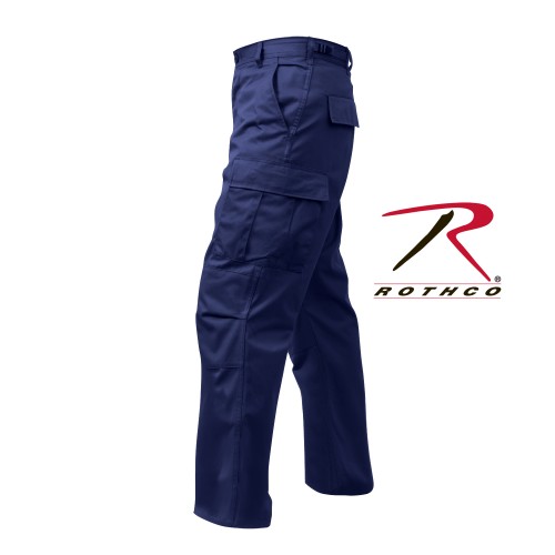 Rothco 7885-L-Short New Navy Blue Military Style BDU Cargo Poly/Cotton Fatigue Pants[Large-Short] 