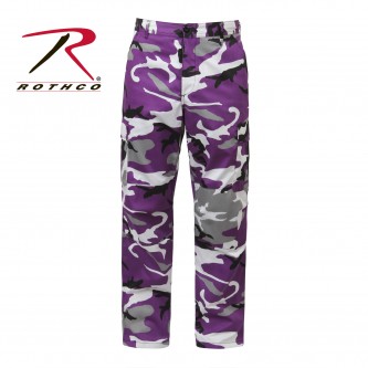 Rothco 7927-2x Violet Camo Military Cargo Polyester/Cotton Fatigue BDU Pants[XX-Large] 
