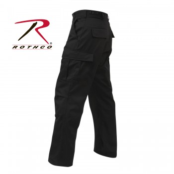 7971-l Rothco Military Fatigue Solid BDU Cargo Pants[Black,L]