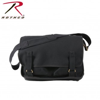 Rothco 8118-blk European Canvas School Shoulder Bag[Black] 
