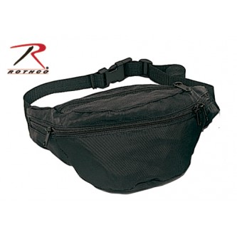 8131 Rothco BLACK Adjustable Fanny/Waist Pack