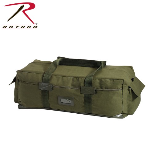 Rothco 8137-BLK Brand New Israeli IDF Style Tactical Canvas Duffle Carry Bag[Black]