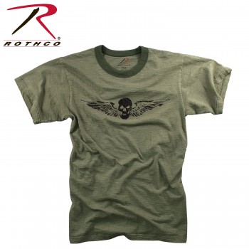 Rothco Vintage Skull & Wing Slub T-Shirt