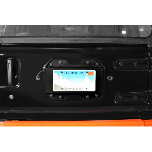 Bare Metal Rear License Plate Relocator For Jeep Wrangler JL 2018-2019 Steinjager J0048637