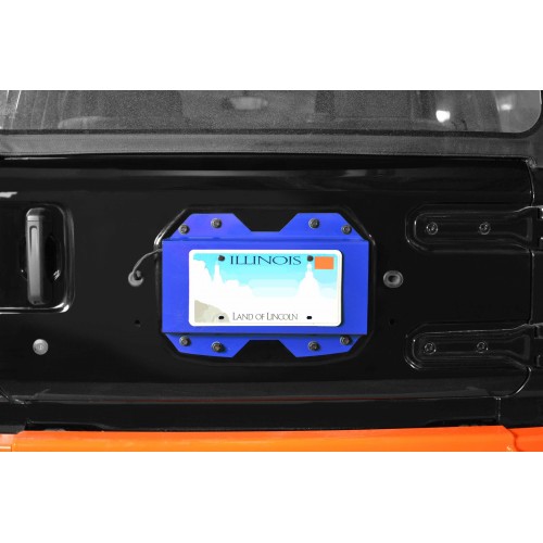 Southwest Blue Rear License Plate Relocator For Jeep Wrangler JL 2018-2019 Steinjager J0048641