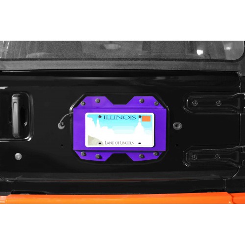 Sinbad Purple Rear License Plate Relocator For Jeep Wrangler JL 2018-2019 Steinjager J0048650