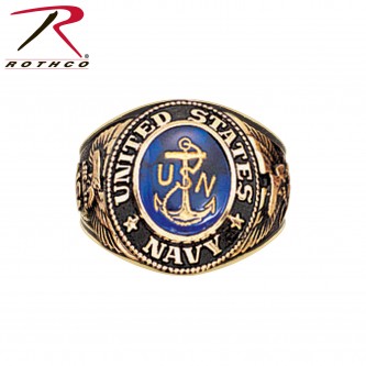 Rothco 823-8 Brand New USA Made US Navy Royal Blue Deluxe Engraved Ring[8] 