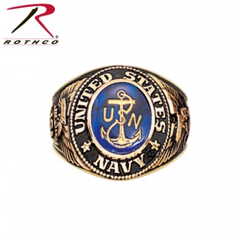Rothco 823 Brand New USA Made US Navy Royal Blue Deluxe Engraved Ring[13] 823-13 