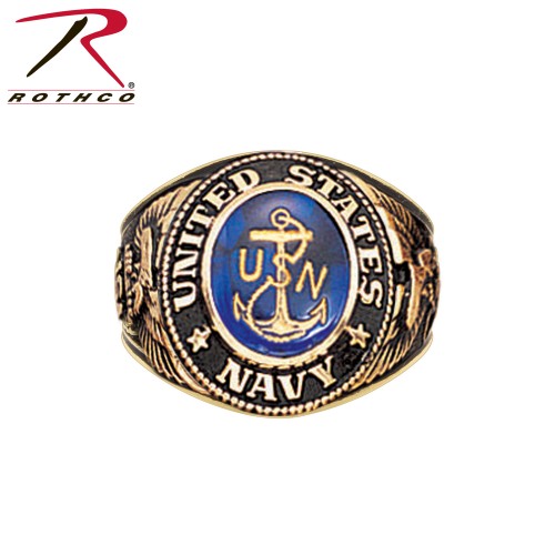 Rothco 823 Brand New USA Made US Navy Royal Blue Deluxe Engraved Ring[13] 823-13 