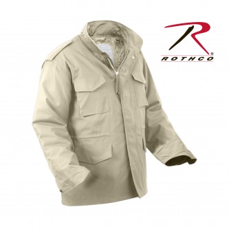 Rothco 8254 Khaki Size X-Large Military Style M-65 Field Jacket With Liner