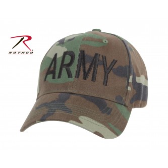 8288 Rothco US Military Army Supreme Low Profile Cap - Woodland Camo 