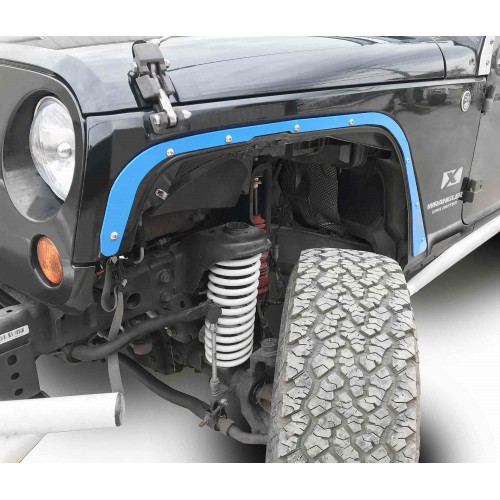 Fits Jeep JK 2007-2018, Front Fender Deletes.  Playboy Blue.  Kit includes two front fender deletes.  Made in the USA.