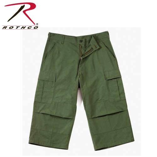 S8356-2X Rothco 6-Pocket Military BDU Rip Stop 3/4 Length Fatigue Pants[2XL,Olive Drab] 