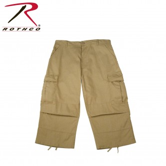 8365-xl Rothco 6-Pocket Military BDU Rip Stop 3/4 Length Fatigue Pants[XL,Khaki] 