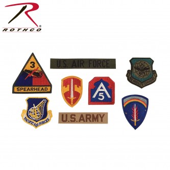 8389 Rothco G.I. Military Assorted Military Patches - 100 PCS - Made in USA 