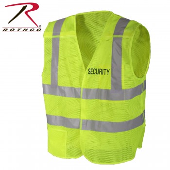 8757 Security Breakaway Vest 5-Point Safety Green Rothco[Oversized]