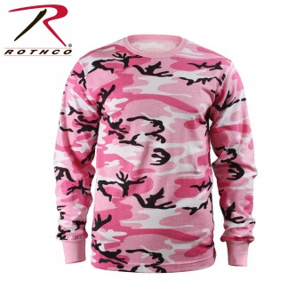 8498-2X Rothco Camo Long Sleeve Tactical Military T-Shirt[Pink Camo,2X-Large] 