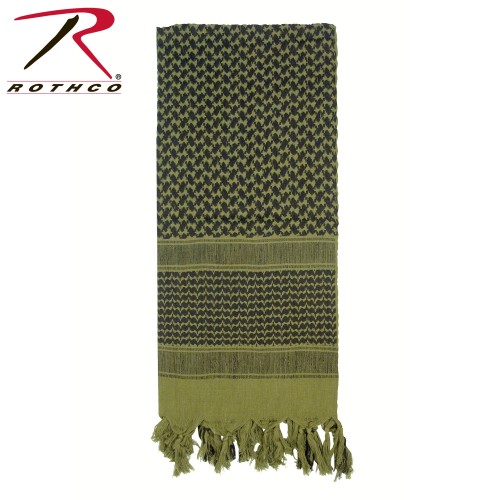 8537-OD/White Shemagh Heavyweight Arab Tactical Desert Keffiyeh Scarf Rothco 8537[Olive Drab/White] 