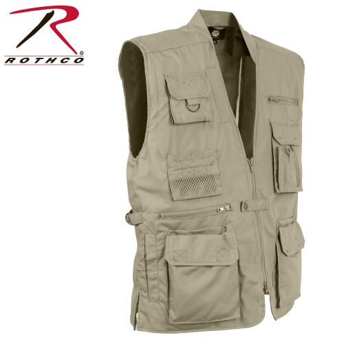 Rothco 8561-Khaki-4X Multi-Pocket Cargo Tactical Plainclothes Concealed Carry Vest[Khaki,XXXX-Large]