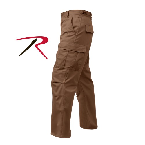 8578-s Rothco Military Fatigue Solid BDU Cargo Pants[Brown,S] 